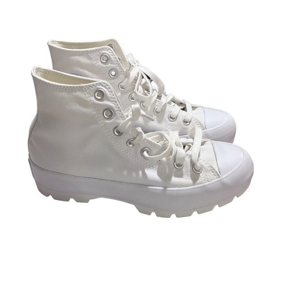 Converse Chuck Taylor All Star Lugged Sole High Top Sneaker White Size 9.5 - Picture 2 of 11